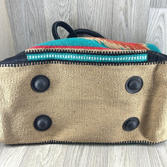 Travel Bag in bohemian beautiful Southwestern blanket fabrics - Picture 5 of 6